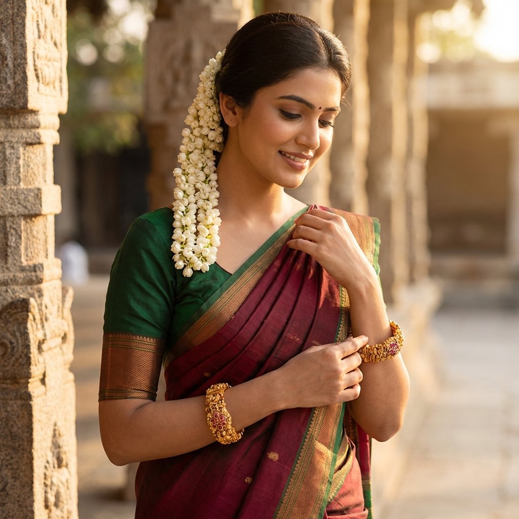 Bridal temple jewellery under ₹2,999 necklace and bangle set