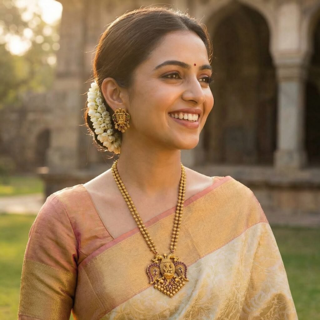 South Indian temple jewellery under ₹2,999 Lakshmi design